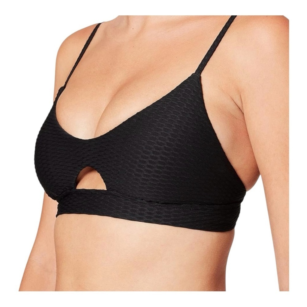 Seafolly La Luna Keyhole Bralette in Black NWT - Picture 2 of 7